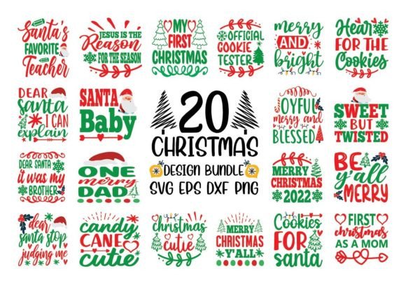 20 Christmas T-Shirt Designs Graphics