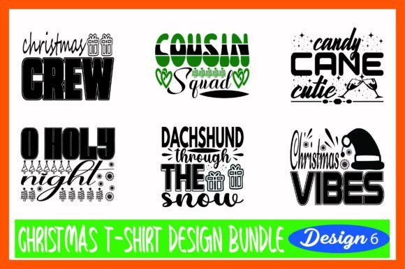 Christmas T-Shirt Designs Bundle: Graphics & T-Shirt Designs