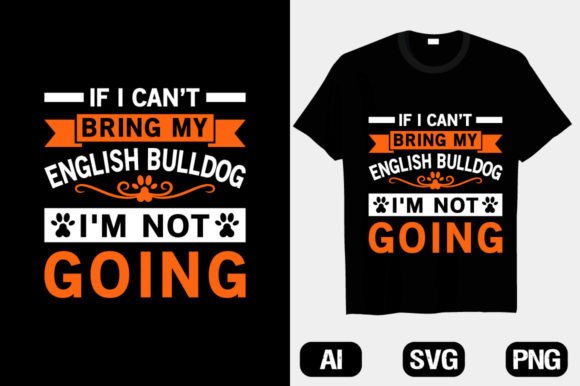 English Bulldog T-Shirt Designs Graphics