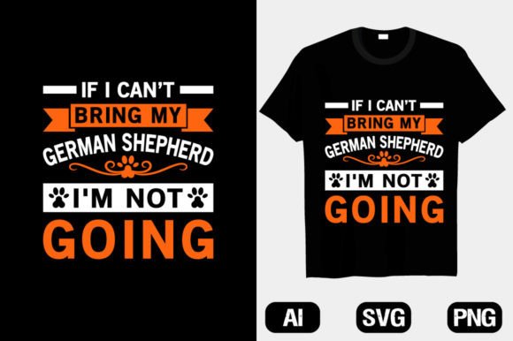 German Shepherd Dog T-Shirt Designs Graphics