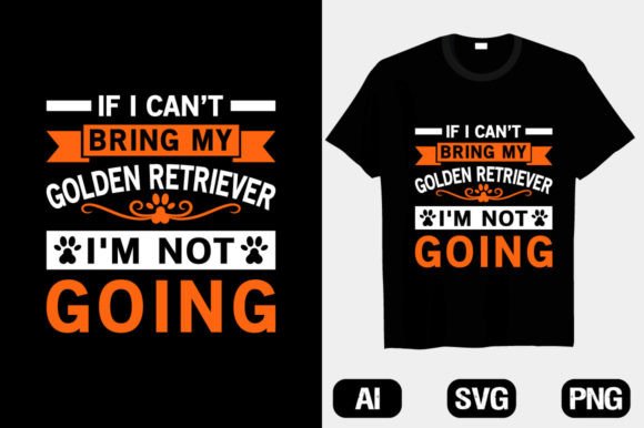 Golden Retriever Dog T-Shirt Designs Graphics