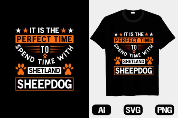 Shetland Sheepdog T-Shirt Designs Graphics